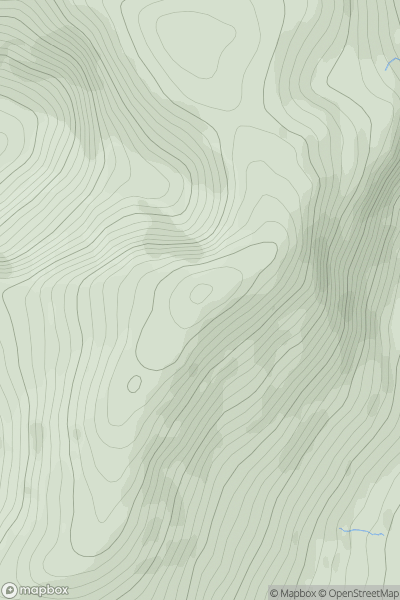 Thumbnail image for Maulin (Malainn) [Beara Peninsula] showing contour plot for surrounding peak